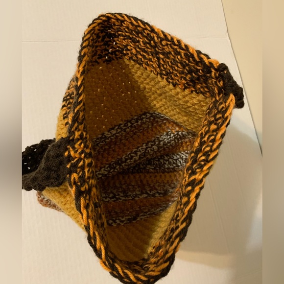 Crossbody Bag Multicolor Handmade Crochet - Picture 9 of 15